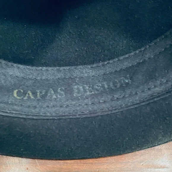 🌟HP🌟VTG 1960s Black Wool Bogart Fedora by Capas Design - Picture 10 of 11